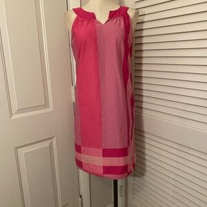 LOFT Pink Color block Sleeveless Dress- Size 6